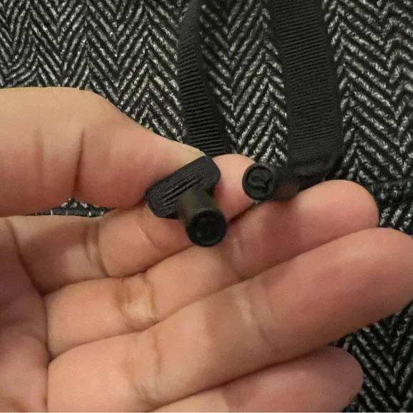 Lululemon Skinny Will Pant Full-On Luon Giant Herringbone Heathered Black Size 4 - Picture 7 of 11